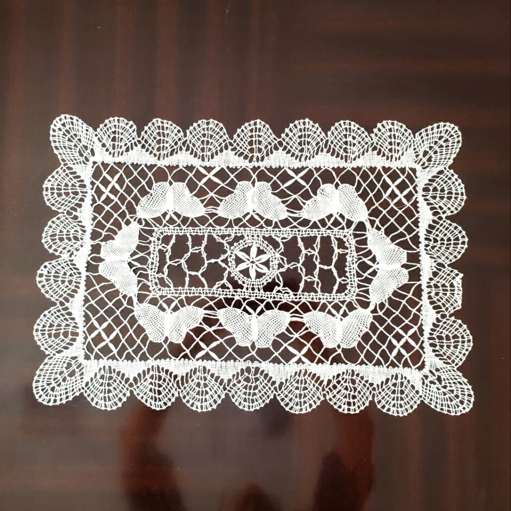 3 Crochet lace thread doilies